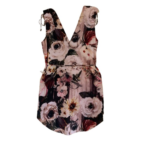 NWT HAUTE HIPPIE Womens' Follow Me Pink Floral Sleeveless Mini Shift Dress Sz S - Picture 6 of 9